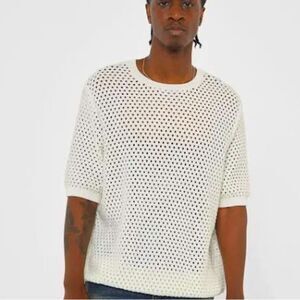 BNWT Urban Outfitters - Guess Originals - Men’s Short Sleeve Crochet Sweater